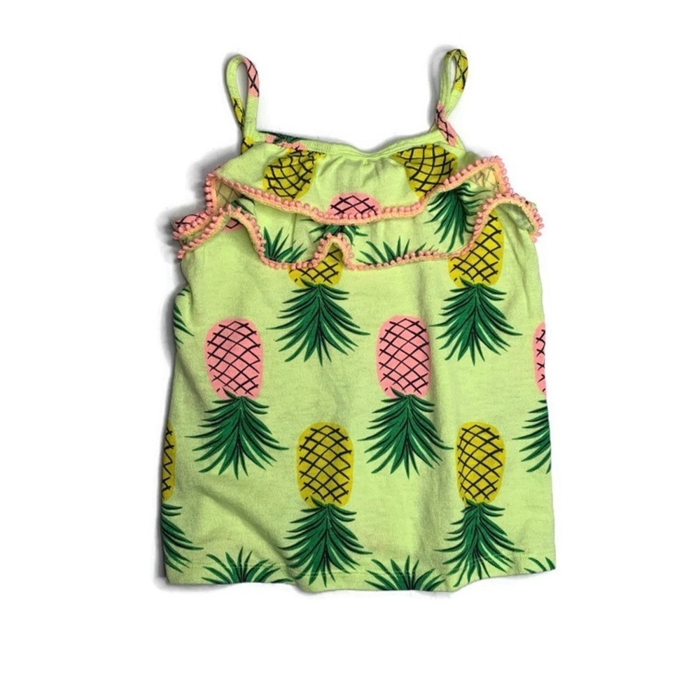 Carter’s girls 6Y pineapple print tank top
